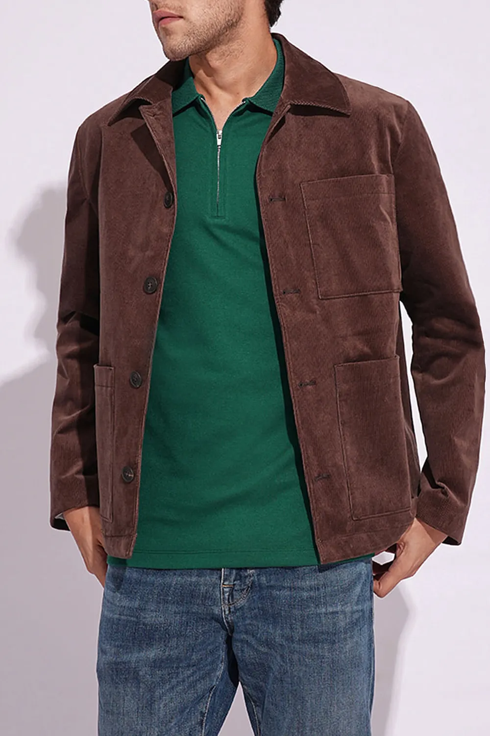 Organic Cotton Zipped Polo