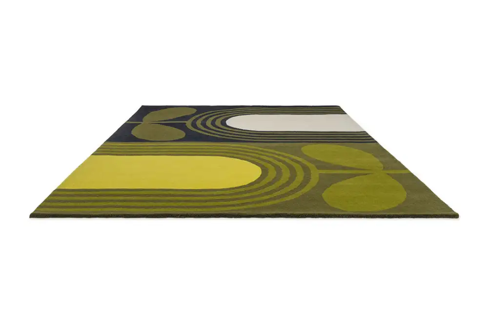 Wool Tufted Striped Area Rug