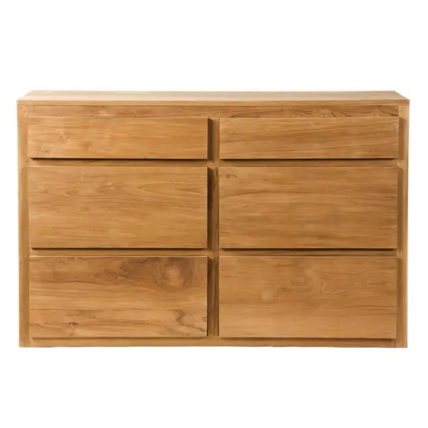 Six Drawer Teak Dresser