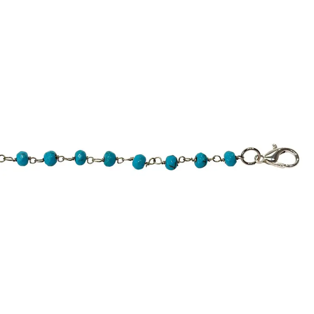 Adjustable Chain Gemstone -Plated Bracelet