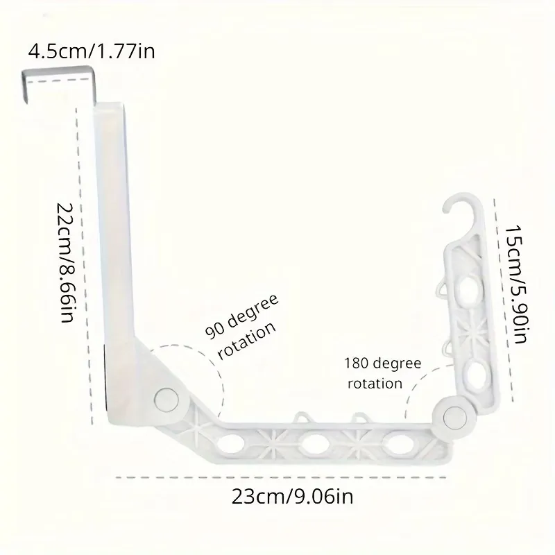 2 Pcs Foldable Closet Hanger Rack