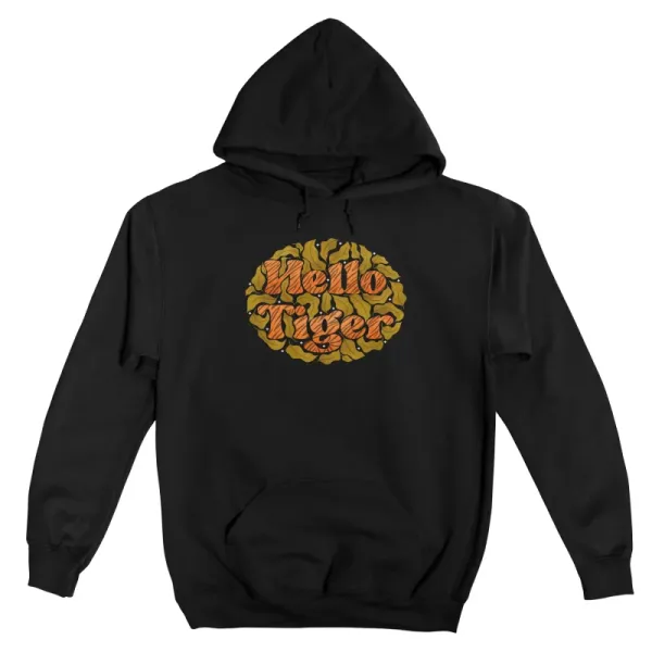 Men's Artistic Letter Graffiti Long-Sleeved Hooded Hoodie