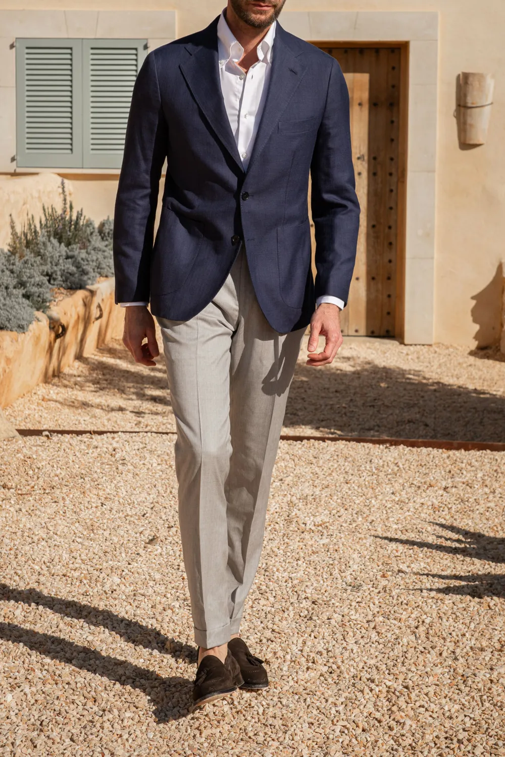 Blue Jacket In  Fabric