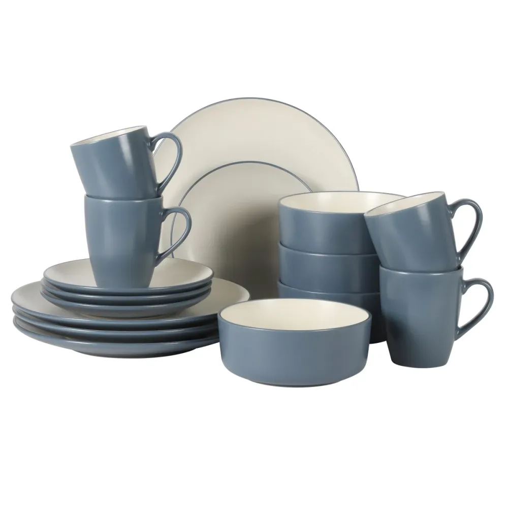 Stoneware Dinnerware Set with Mugs