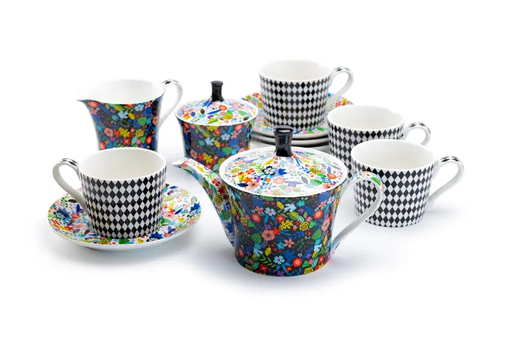 Whimsical Bone China Tea Set