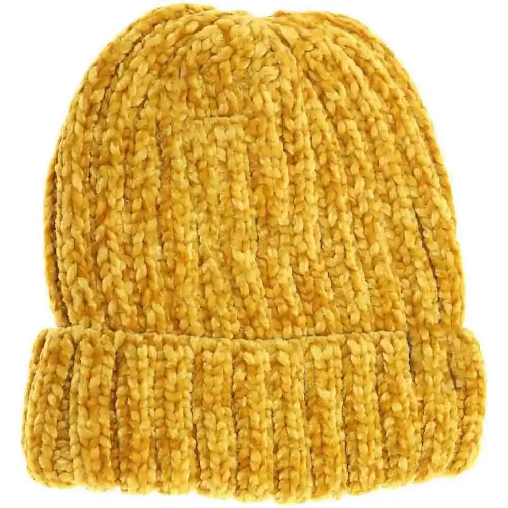 Ribbed Chenille Beanie