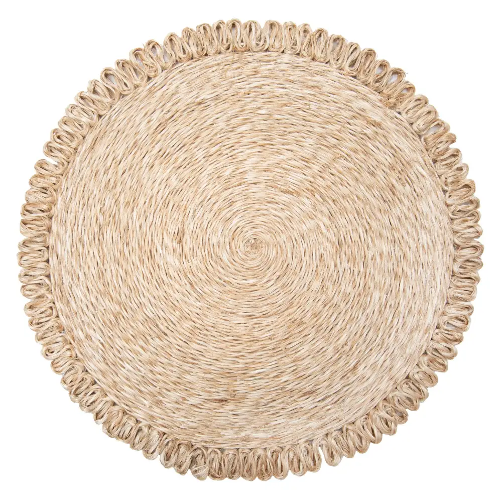Simple Round Abaca Placemat Set