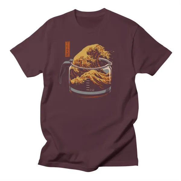 Casual Holiday Style Wave Short Sleeves