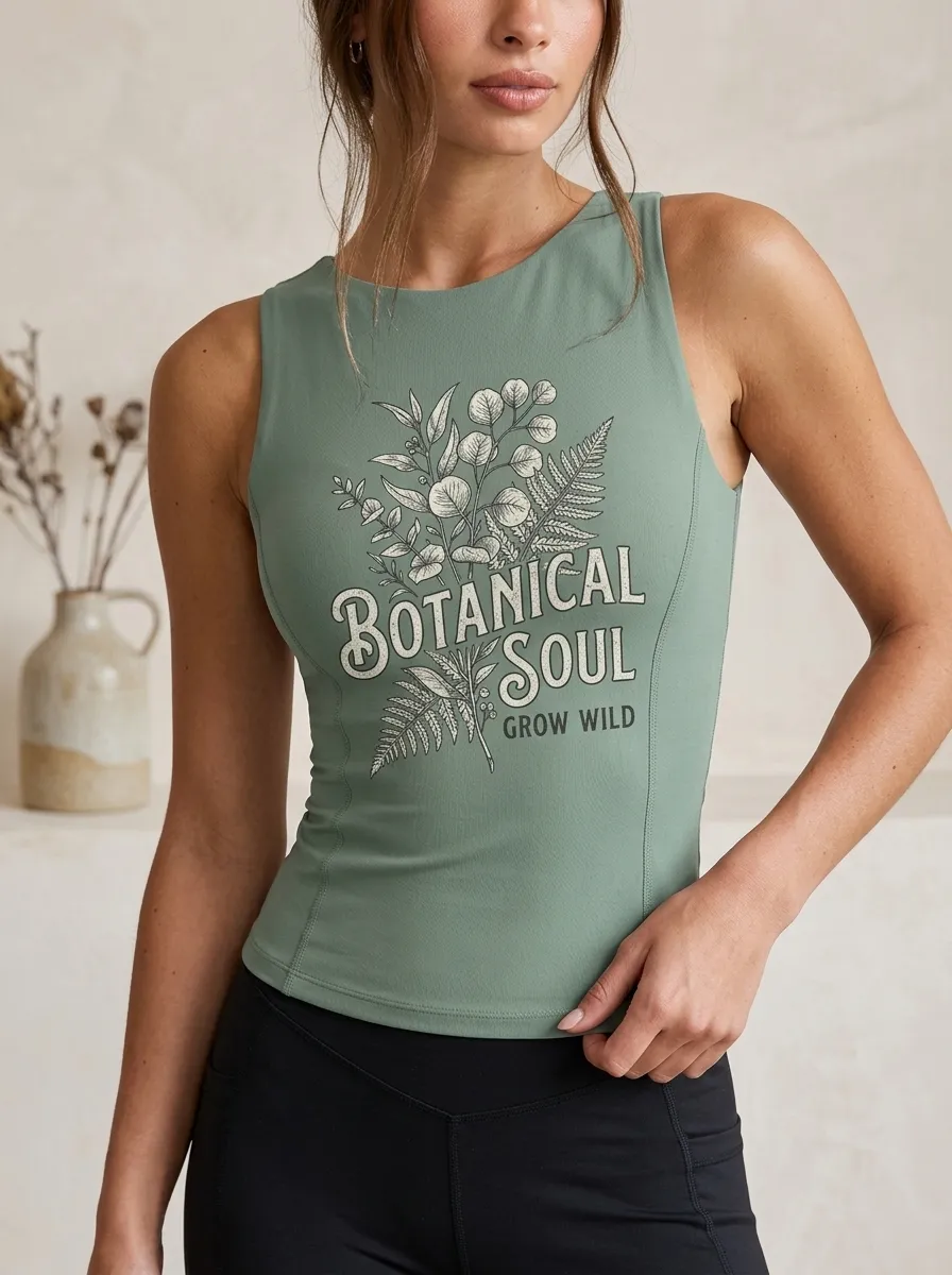Botanical Soul Nature Tank Top Casual