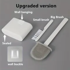 Wall-Mounted Toilet Brush Set