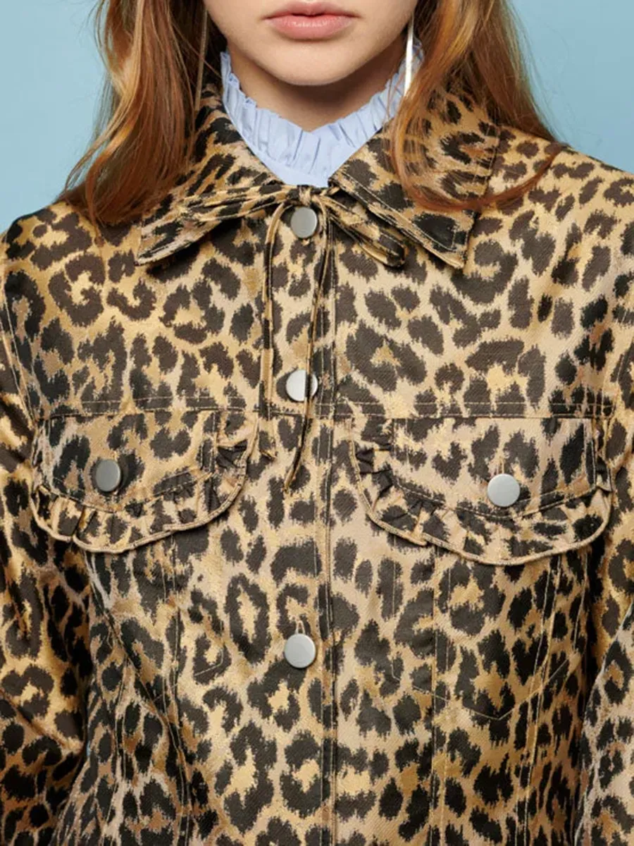 Leopard Jacquard Jacket