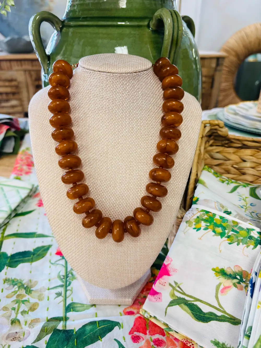 Beaded Candy Statement Necklace