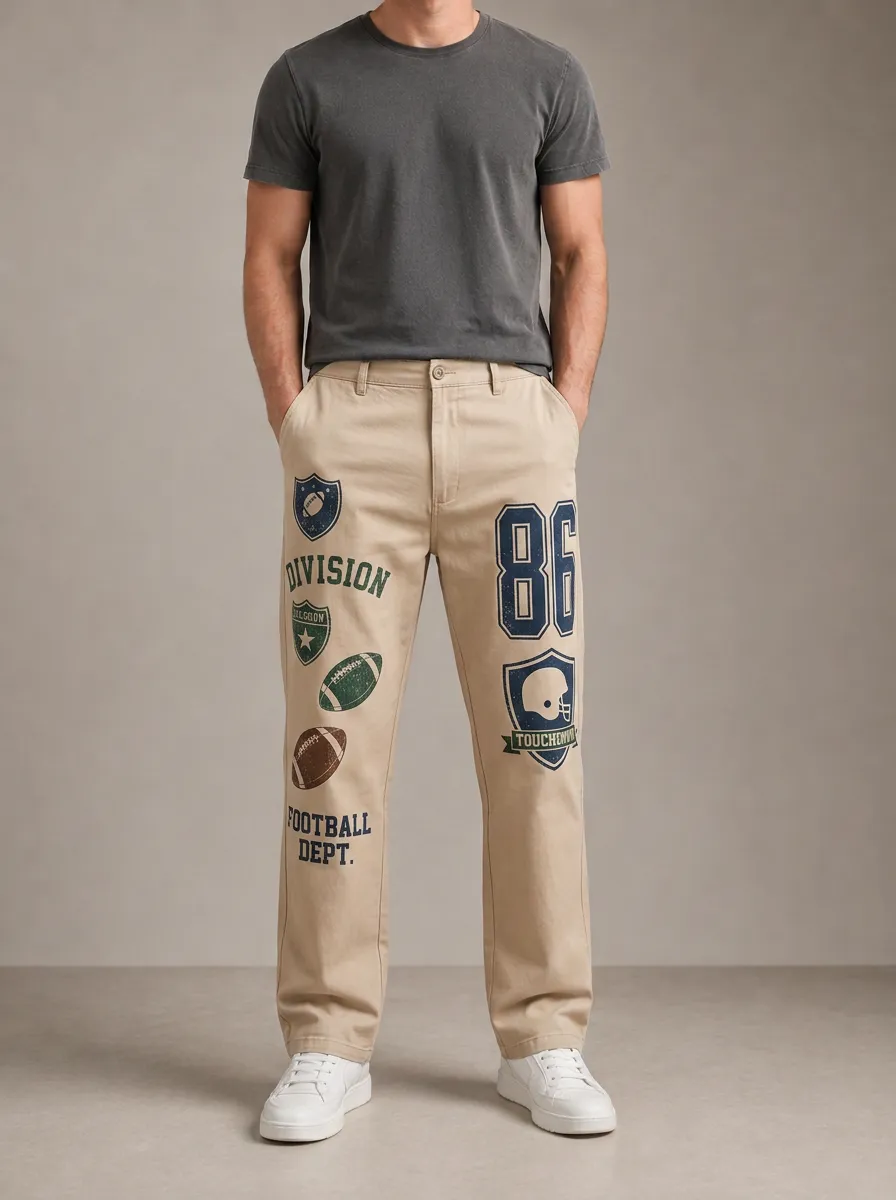 Men's Field Goal Vintage Football Pants