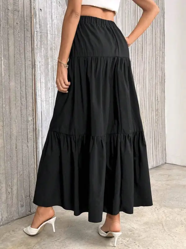 Simple High Waist Skirt