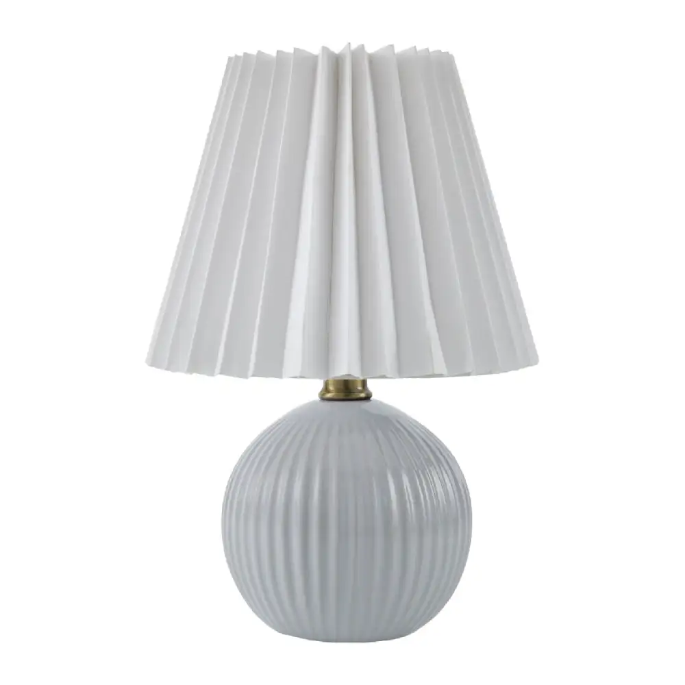 Glazed Minimalist Modern Ceramic Linen Table Lamp