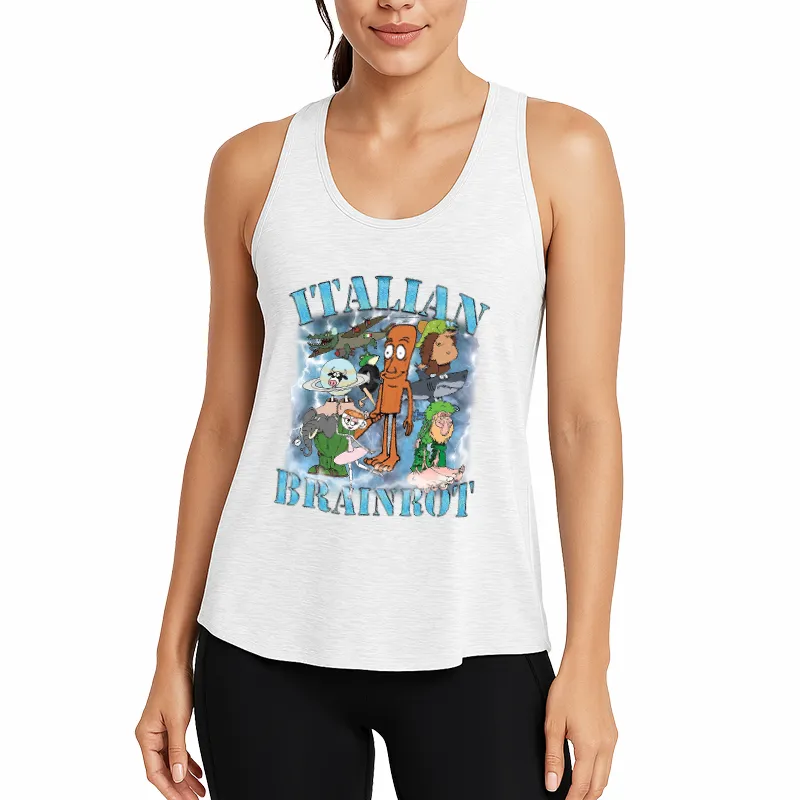 Brainrot Humor Athletic Tank
