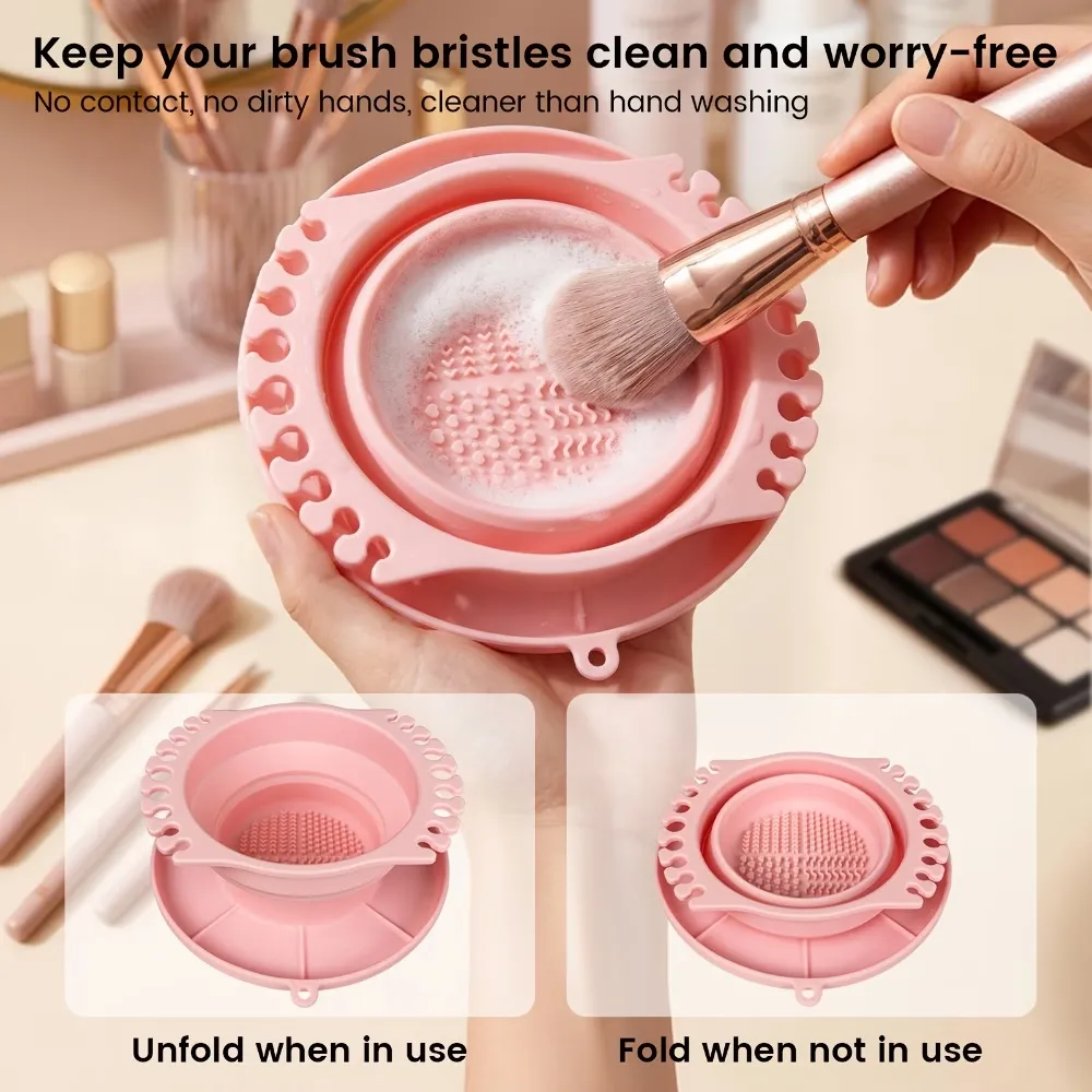 Collapsible Makeup Brush Cleaner