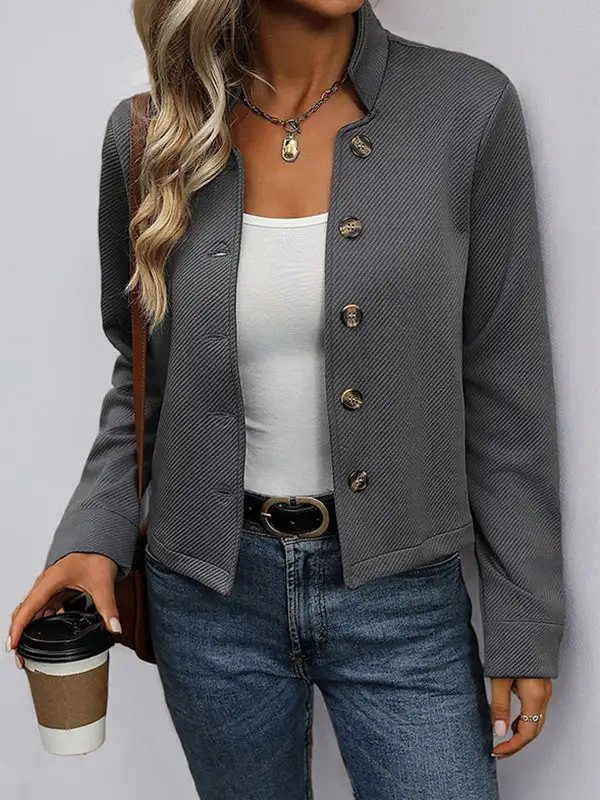 City Button Front Jacket