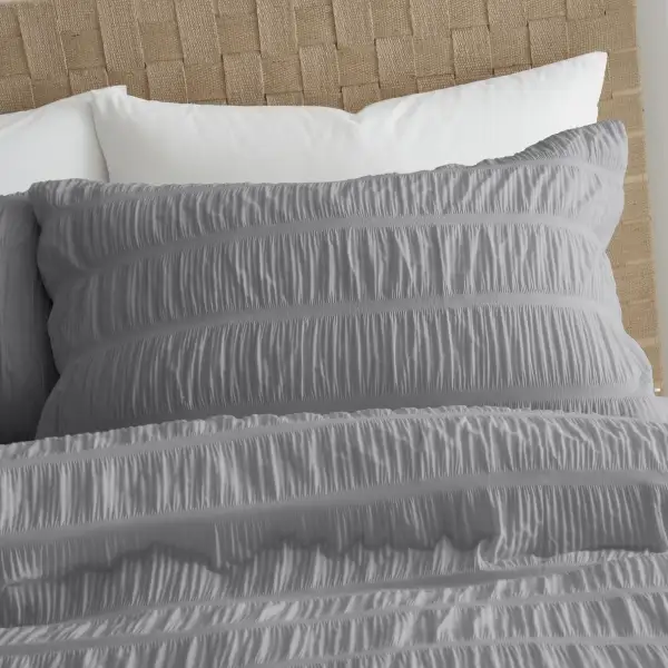 Stripe Seersucker Duvet Cover Set