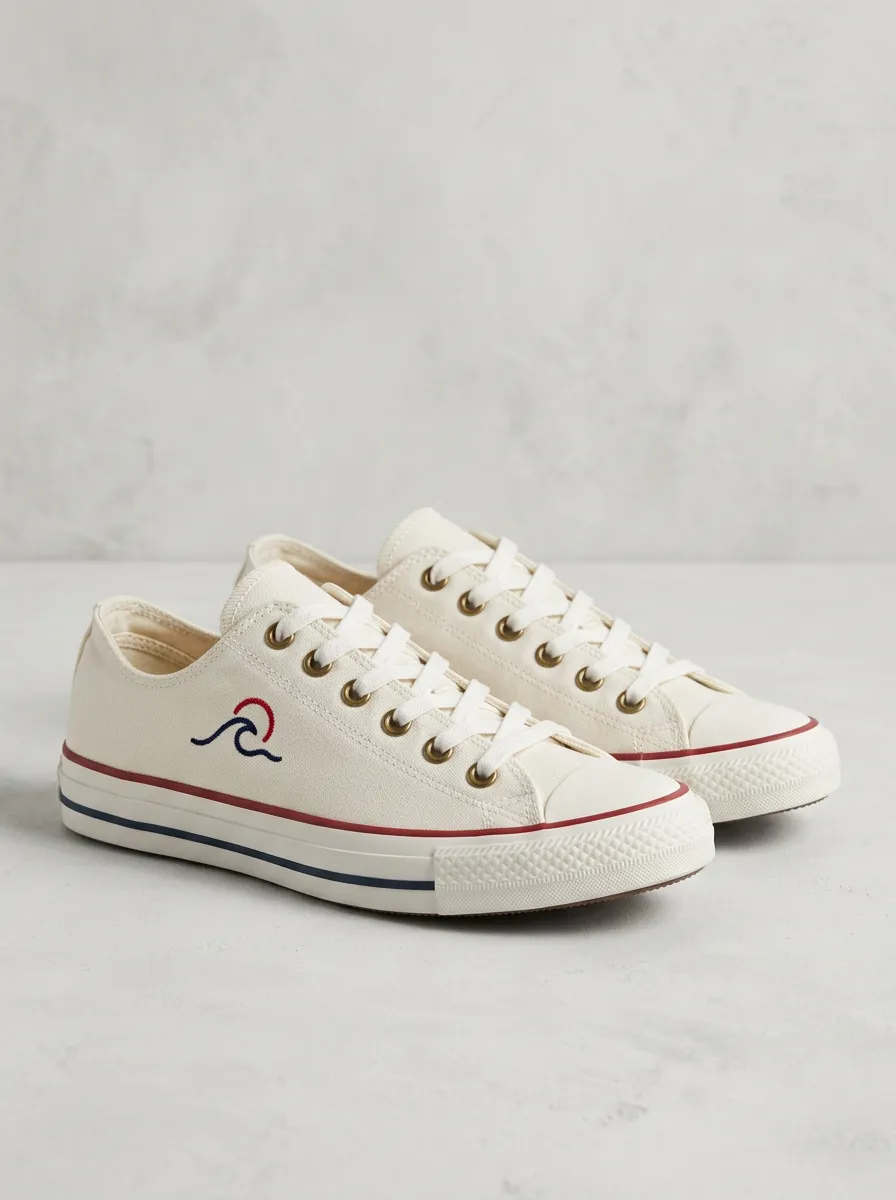 Modern Wave Women's Low-Top Canvas Shoes