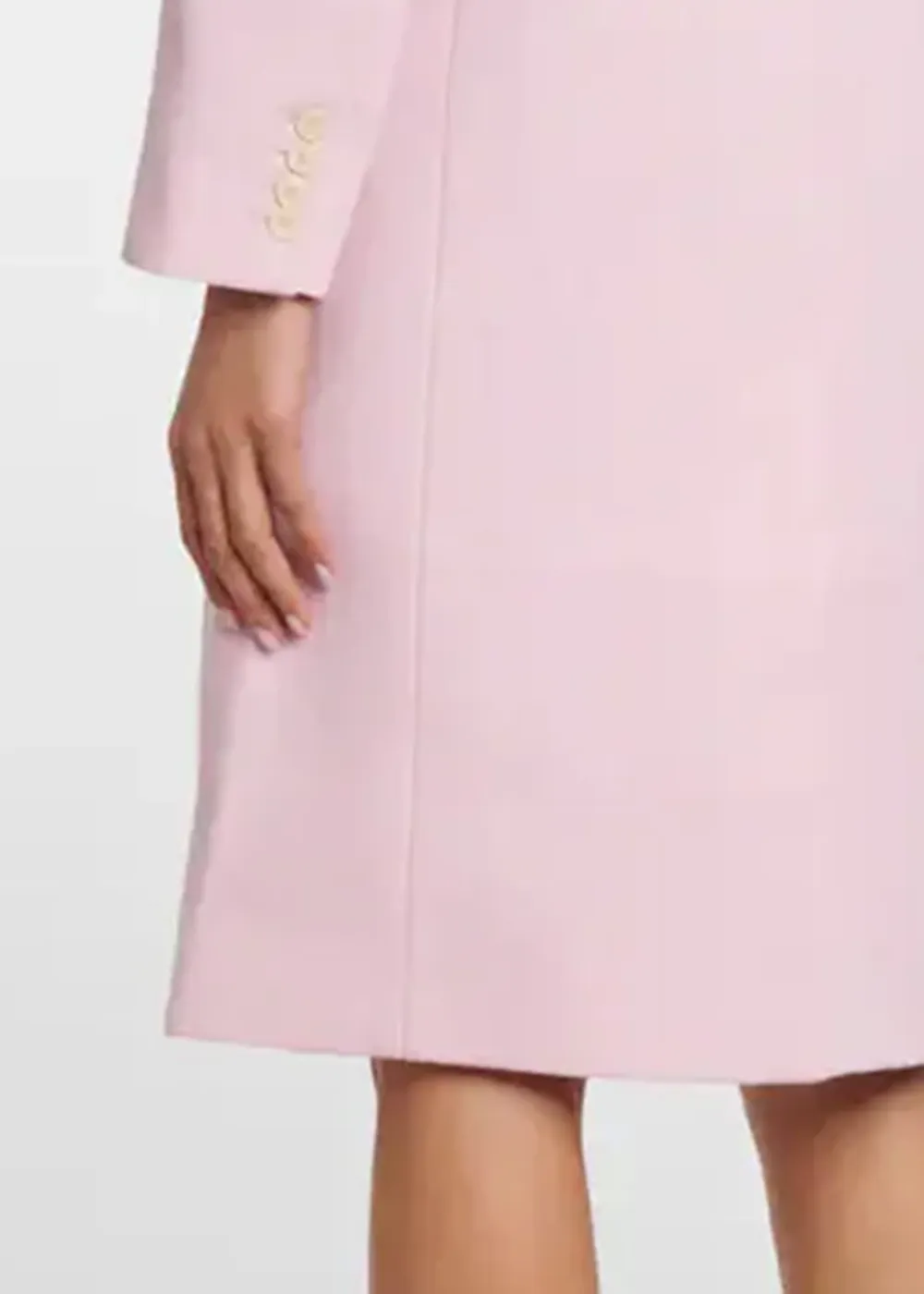 Buttons Front Solid Coat