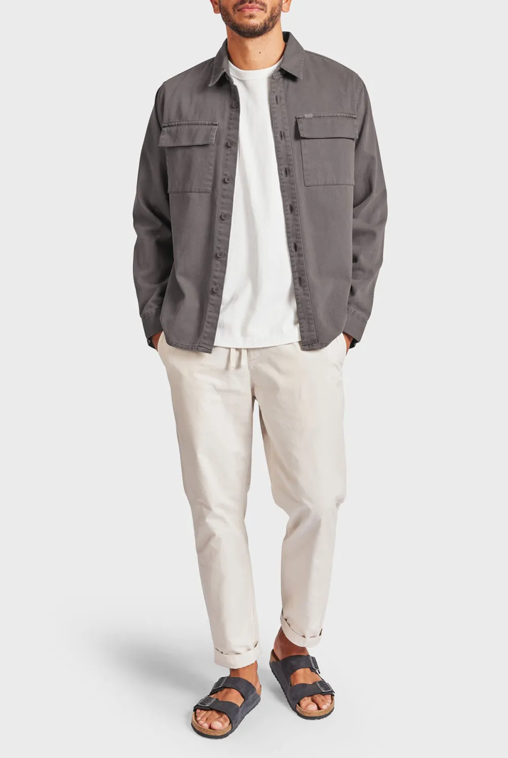 Casual Style Overshirt- Dutch blue