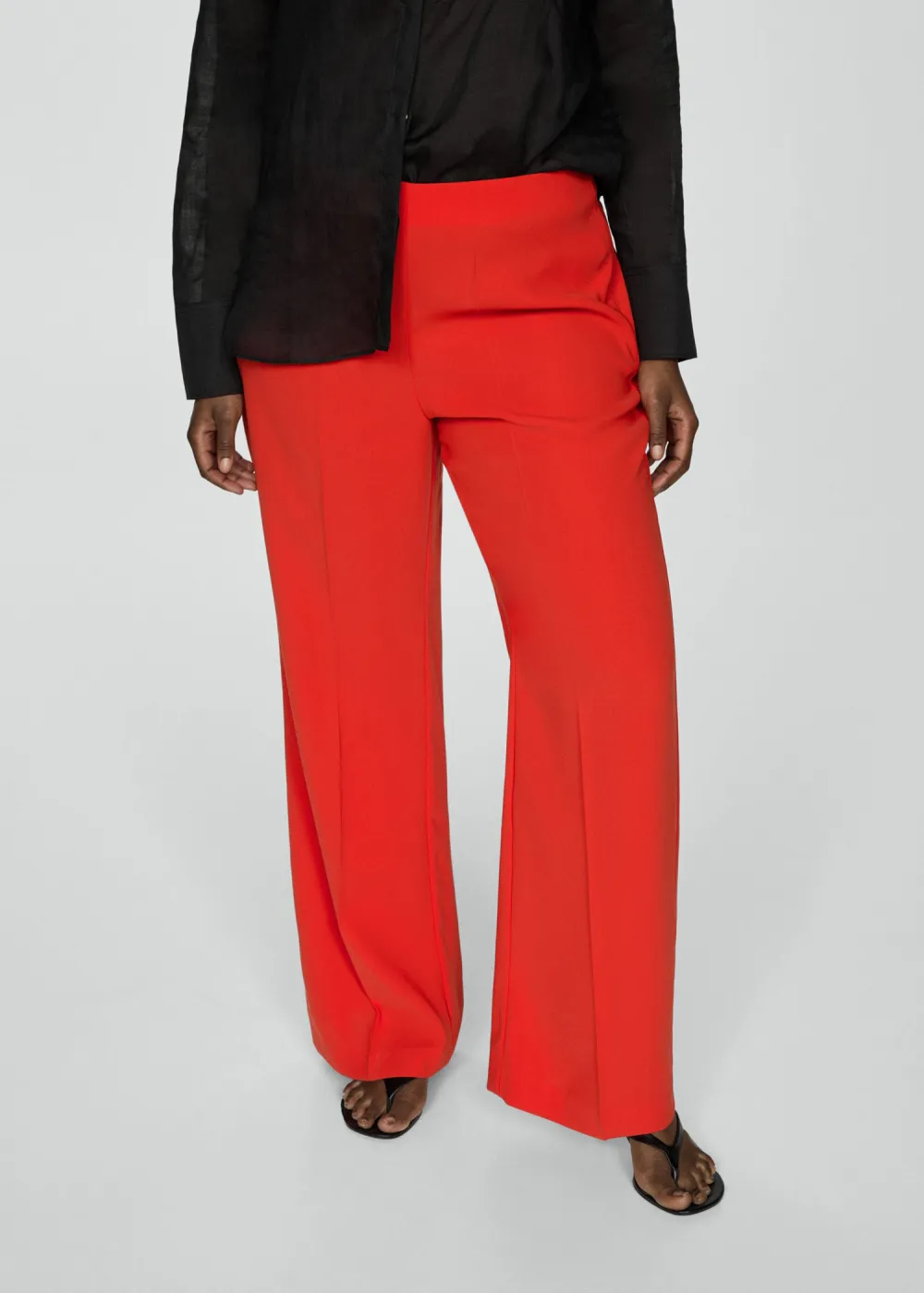 Wideleg Pants With Belt