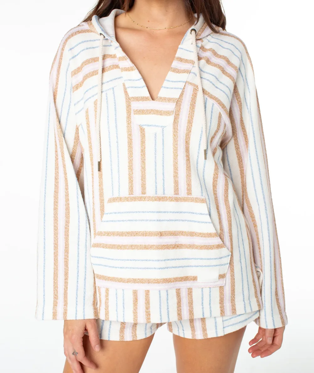 Wild Striped V-Neck Sweatshirt