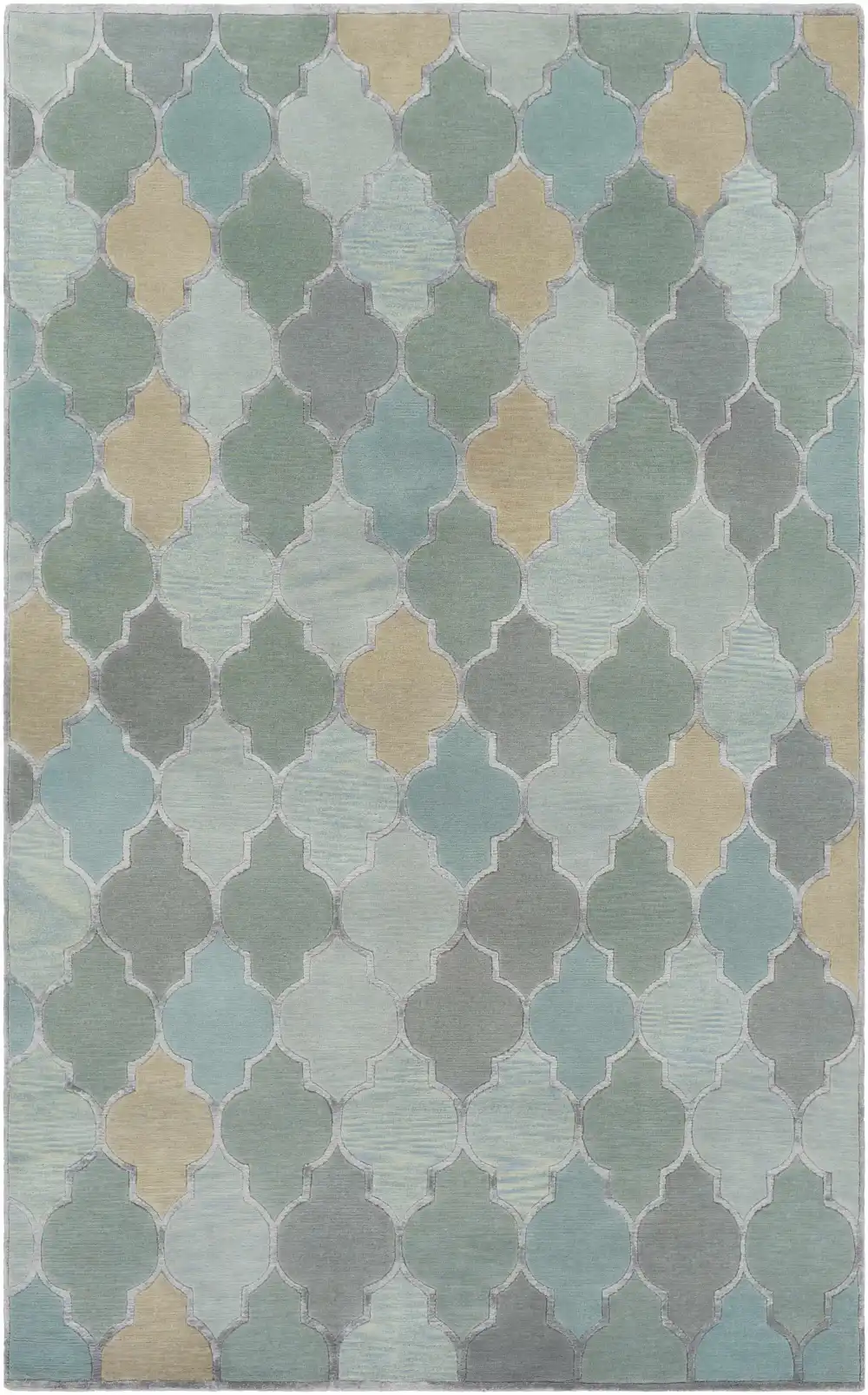 Inviting Contemporary Hand Knotted Wool Area Rug