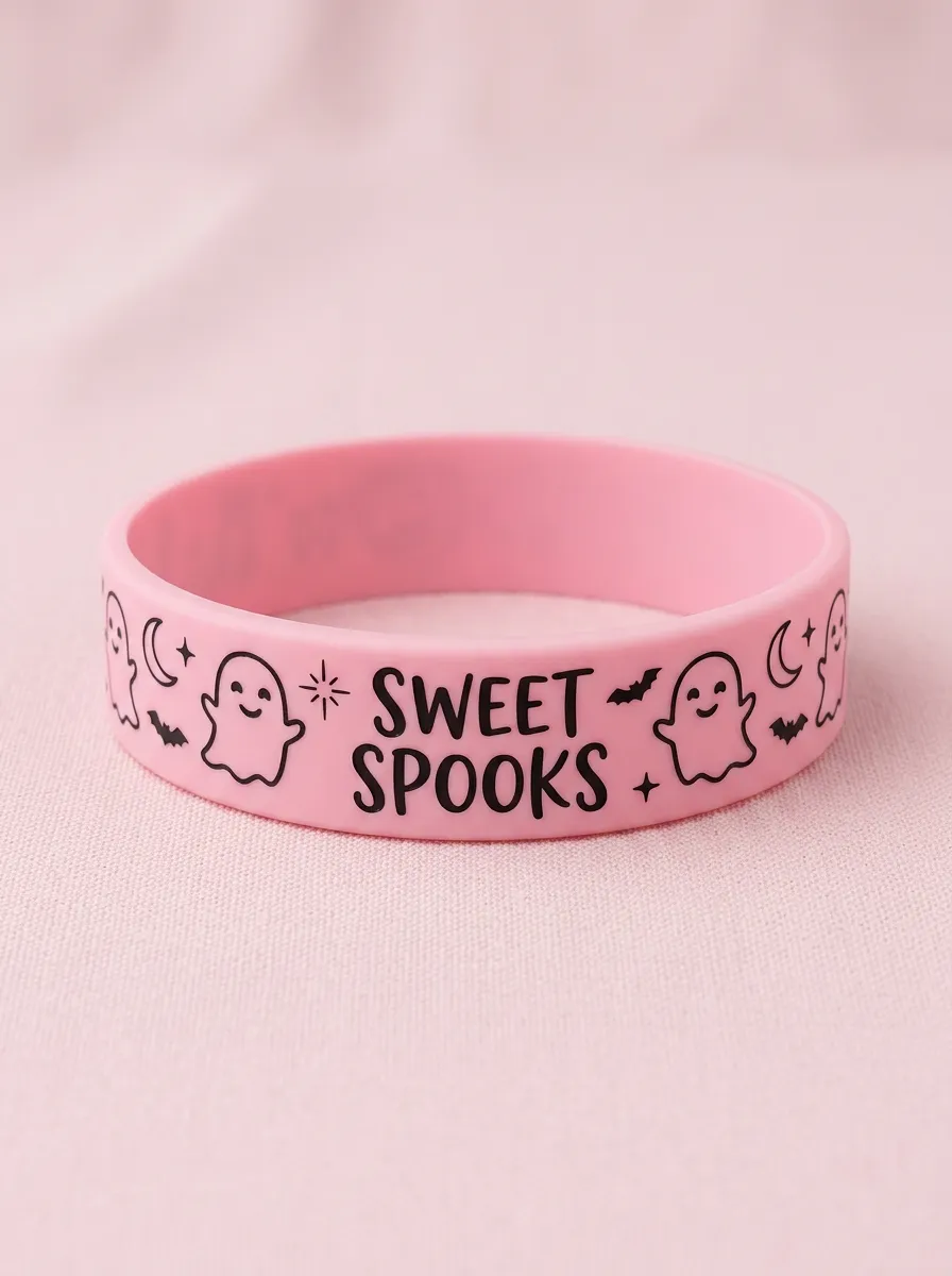 Bat Sweet-Spooks Halloween Graphic Wristband