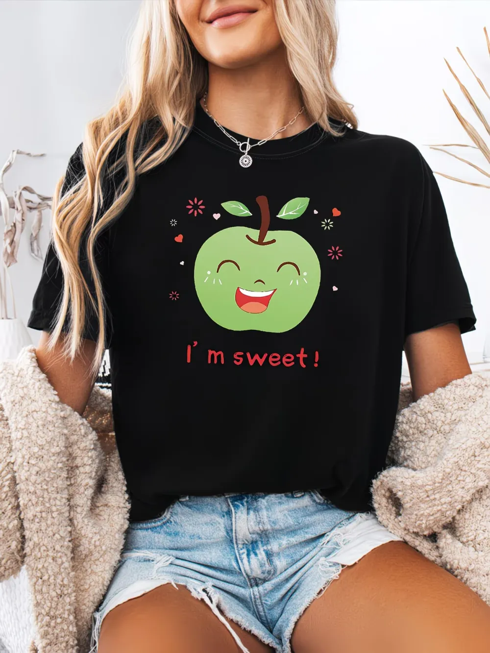 Cute Smiling Apple T-Shirt