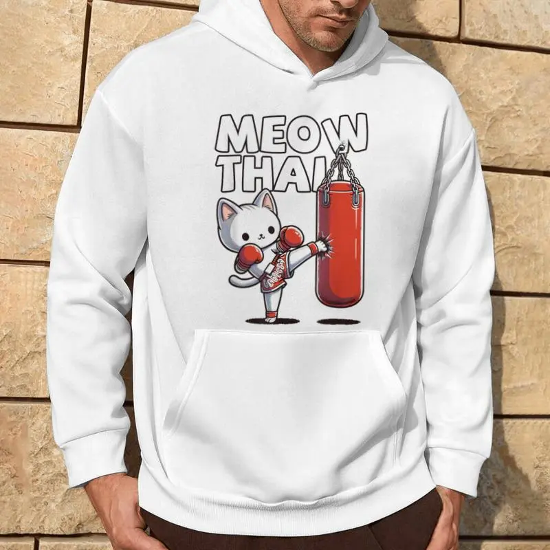 Muay Thai Cat Meow Thai Thai Boxing For Youth Muay Thai Hoodie