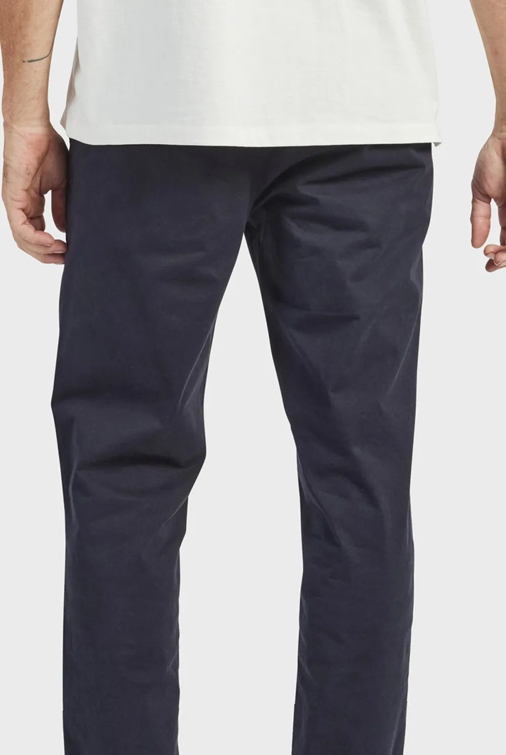 Tailored Fit Textured Cotton Casual Trousers