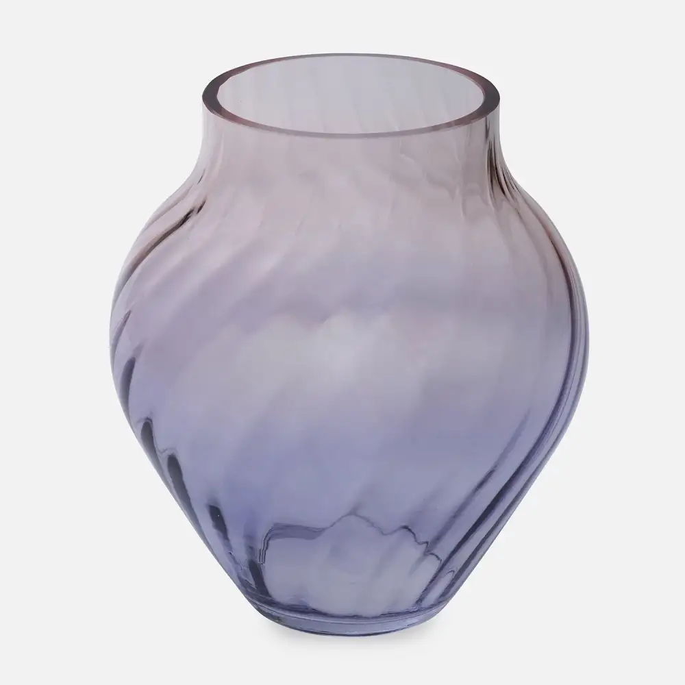 Purple Ombre Glass Vase