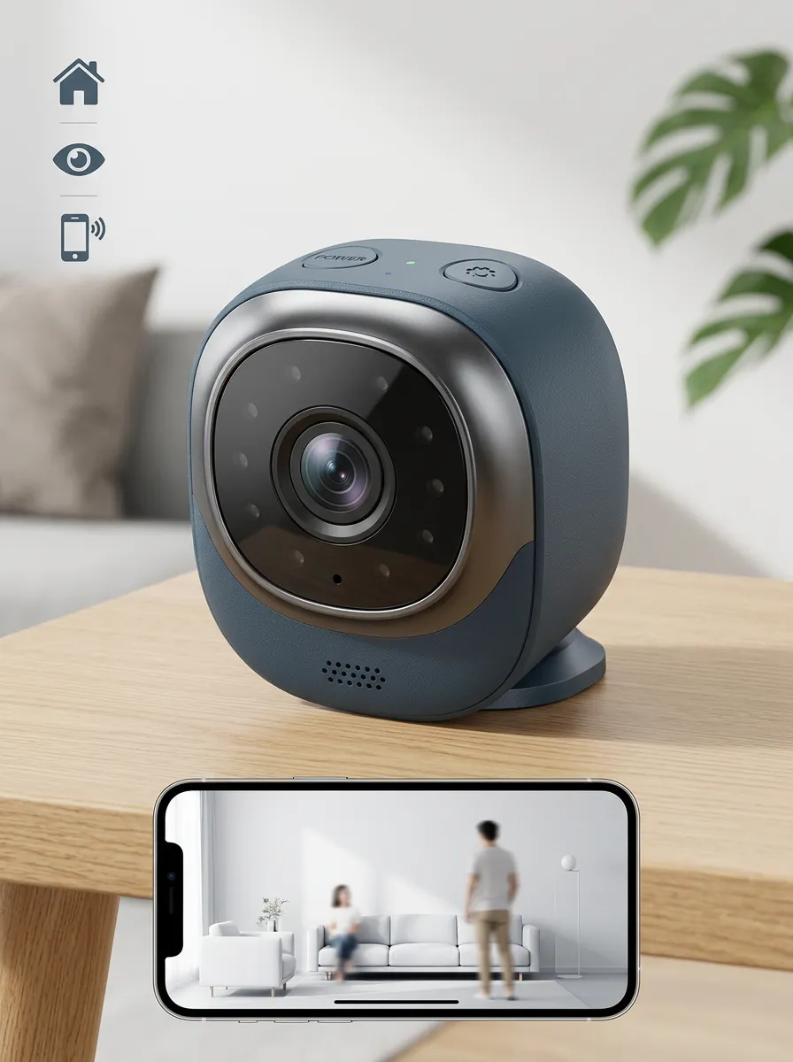 Compact Smart Home Security Camera
