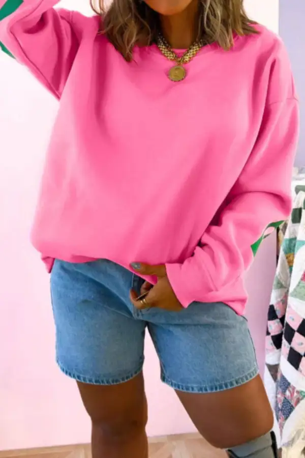 Modern Round Neck Printed Sweatshirt