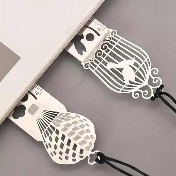 Birdcage Metal Bookmark Ruler