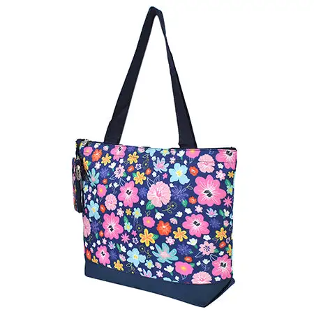 Floral Canvas Tote Bag