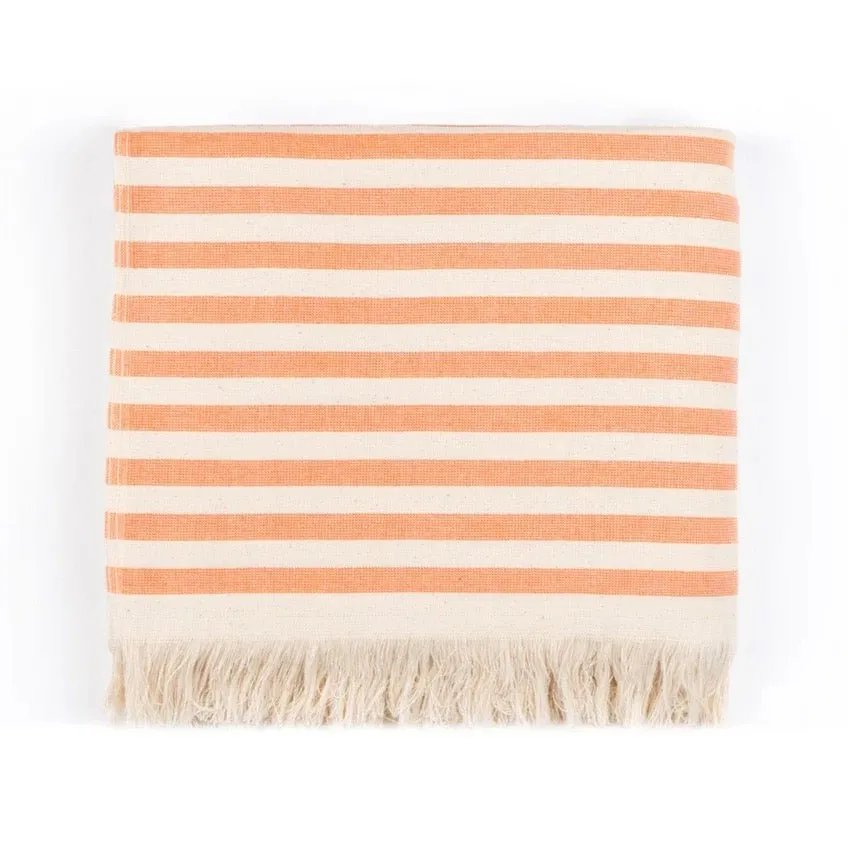 Striped Cotton Oversized Towel