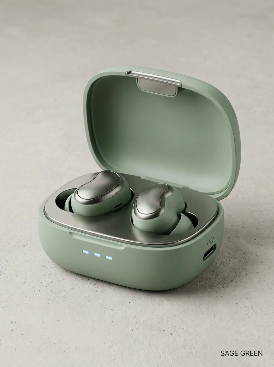 Compact Matte Wireless Earbuds