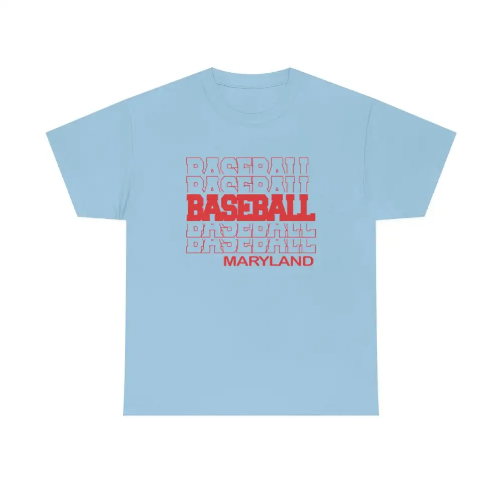 Baseball Maryland in Modern Stacked Lettering
