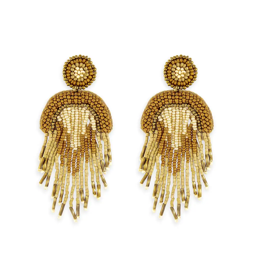 Chic Openwork Artful Beaded Earrings