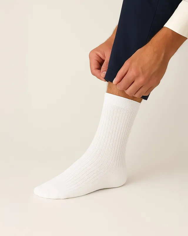 Classic Odor-Control Socks White
