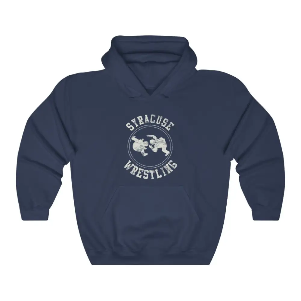 Everyday Vintage Badge Wrestling Graphic Pullover Hoodie