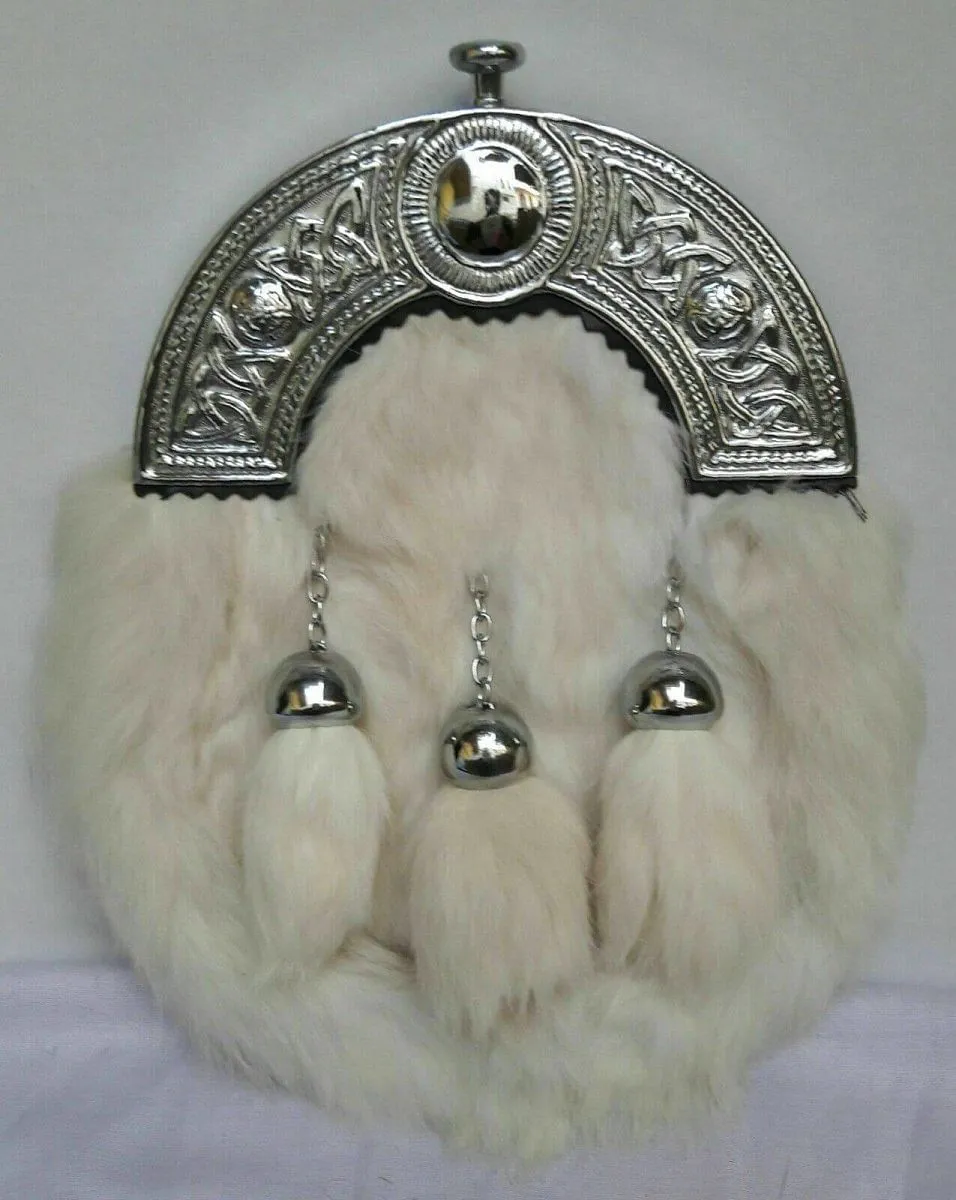 White Plush Clutch