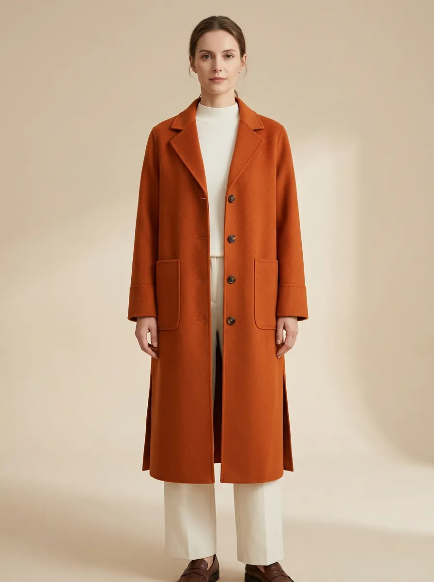 Everyday Wool-Blend Longline Outerwear Coat