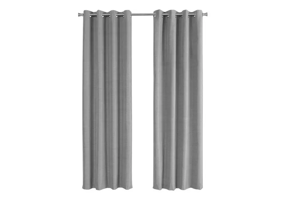 Relaxed Blackout Polyester Solid Grommet Curtain Panel Pair