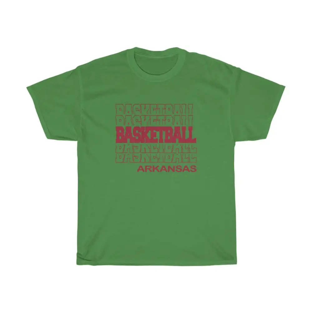 Basketball Arkansas in Modern Stacked Lettering