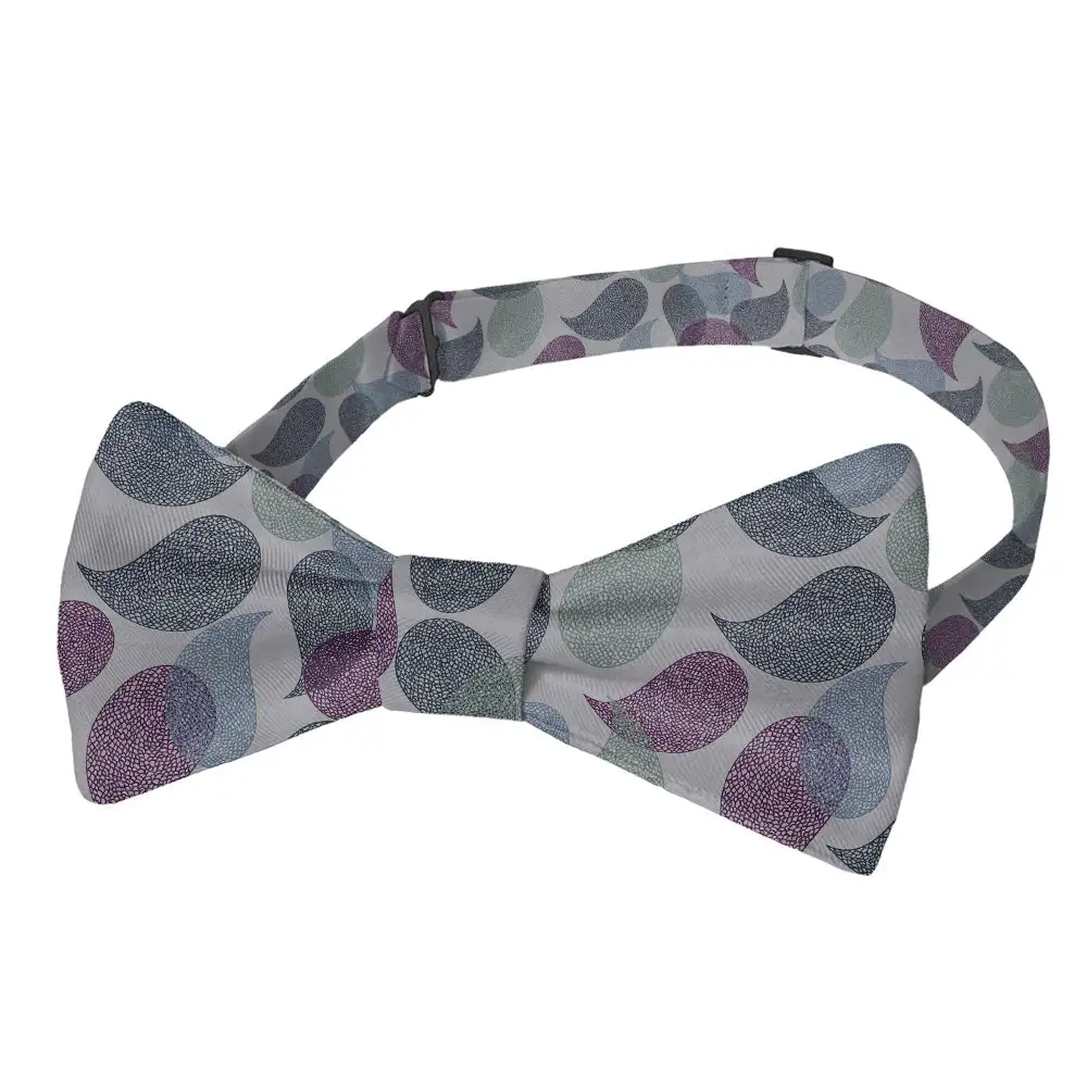 Petal Paisley Motif Bow Tie