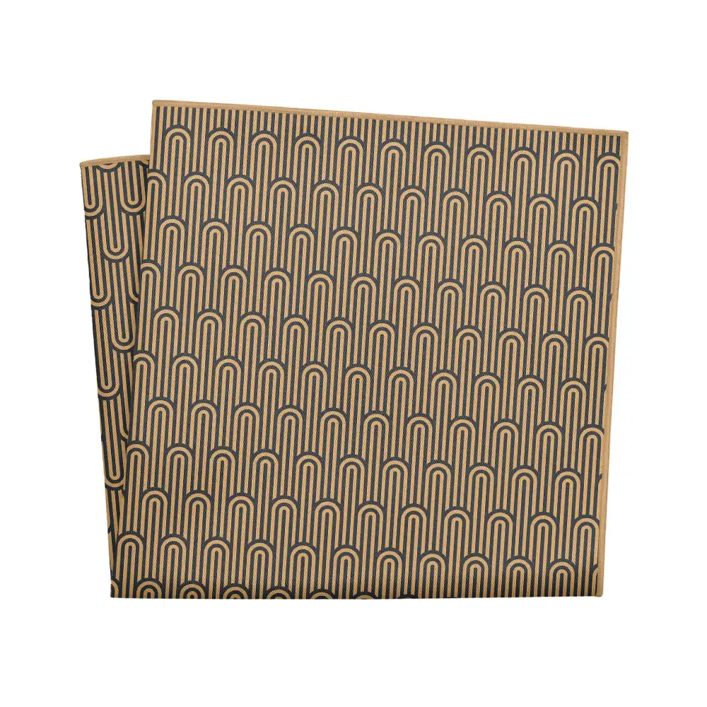 Smart Subtle Art Deco Geometric Pocket Square